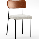 Kit 02 Cadeiras Estofadas Para Sala De Jantar Melina L02 Cour