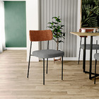 Kit 02 Cadeiras Estofadas Para Sala De Jantar Melina L02 Cour