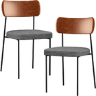 Kit 02 Cadeiras Estofadas Para Sala De Jantar Melina L02 Cour