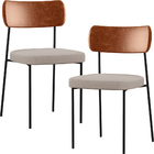 Kit 02 Cadeiras Estofadas Para Sala De Jantar Melina L02 Cour