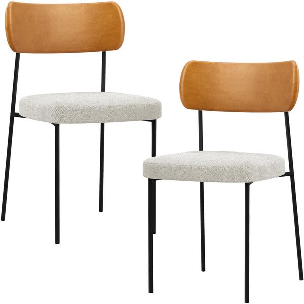 Kit 02 Cadeiras Estofadas Para Sala De Jantar Melina L02 Cour