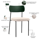 Kit 02 Cadeiras Estofadas Para Sala De Jantar Melina L02 Fact