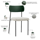 Kit 02 Cadeiras Estofadas Para Sala De Jantar Melina L02 Fact