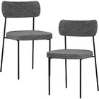 Kit 02 Cadeiras Estofadas Para Sala De Jantar Melina L02 Linh