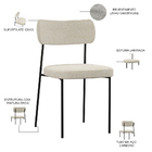 Kit 02 Cadeiras Estofadas Para Sala De Jantar Melina L02 Linh