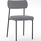 Kit 02 Cadeiras Estofadas Para Sala De Jantar Melina L02 Sued