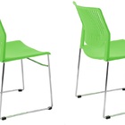 Kit 02 Cadeiras Fixa Conect Moov Cor Verde - Avantti - 7009