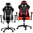 Kit 02 Cadeiras Gamer Prov Sport Preto Branco E Vermelho