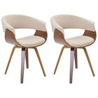 Kit 02 Cadeiras Giratória Decorativa Para Sala De Jantar Ohan