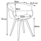 Kit 02 Cadeiras Giratória Decorativa Para Sala De Jantar Ohan