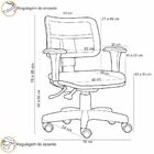 Kit 02 Cadeiras Giratórias Zip L02 Executiva Ergonômica Escri