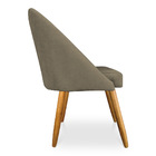 Kit 02 Cadeiras Jantar Bela Suede Marrom Rato Pés Palito Cast