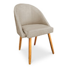 Kit 02 Cadeiras Jantar Bela Suede Pés Palito Castanho - Palla