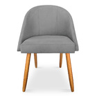 Kit 02 Cadeiras Jantar Bela Suede Pés Palito Castanho - Palla