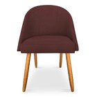 Kit 02 Cadeiras Jantar Bela Suede Pés Palito Castanho - Palla