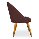 Kit 02 Cadeiras Jantar Bela Suede Pés Palito Castanho - Palla