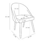 Kit 02 Cadeiras Jantar Bela Suede Pés Palito Castanho - Palla