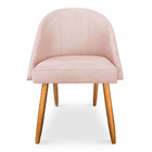 Kit 02 Cadeiras Jantar Bela Suede Pés Palito Castanho - Palla