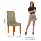 Kit 02 Cadeiras Lima Wood Cinamomo/ Creme - Moveis Arapongas