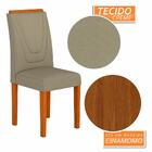 Kit 02 Cadeiras Lima Wood Cinamomo/ Creme - Moveis Arapongas