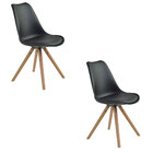 Kit 02 Cadeiras Luisa Preto - D'rossi