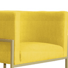 Kit 02 Cadeiras Luna Base De Metal Dourada Suede Escolha Sua