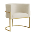 Kit 02 Cadeiras Luna Base De Metal Dourada Veludo Escolha Sua