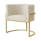 Kit 02 Cadeiras Luna Base De Metal Dourada Veludo Escolha Sua