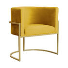 Kit 02 Cadeiras Luna Base De Metal Dourada Veludo Escolha Sua