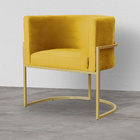 Kit 02 Cadeiras Luna Base De Metal Dourada Veludo Escolha Sua