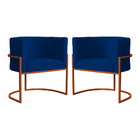 Kit 02 Cadeiras Luna Para Clínica Estética Base De Metal Bron