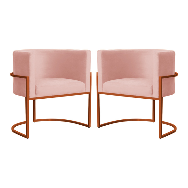 Kit 02 Cadeiras Luna Para Clínica Estética Base De Metal Bron