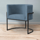 Kit 02 Cadeiras Luna Para Escritório Base De Metal Preto Linh