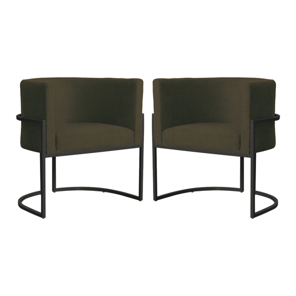 Kit 02 Cadeiras Luna Para Escritório Base De Metal Preto Sued