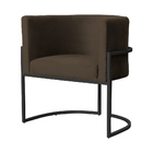 Kit 02 Cadeiras Luna Para Escritório Base De Metal Preto Velu