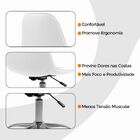 Kit 02 Cadeiras Office Eiffel Botonê Ajustável Base Giratória