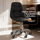 Kit 02 Cadeiras Office Eiffel Botonê Ajustável Base Giratória