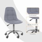 Kit 02 Cadeiras Office Eiffel Botonê Ajustável Base Giratória