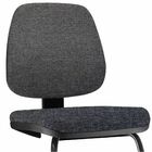 Kit 02 Cadeiras Para Escritório Job L02 Fixa Linho Chumbo - L