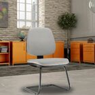 Kit 02 Cadeiras Para Escritório Job L02 Fixa Linho Cinza - Ly