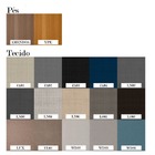 Kit 02 Cadeiras Para Mesa De Jantar Estofada Lectus Luxo  - Y