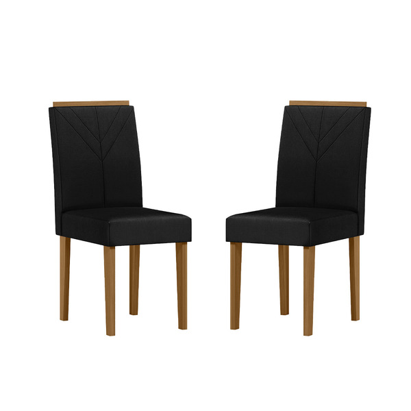 Kit 02 Cadeiras Para Mesa De Jantar Estofada Ruby Luxo -ype -