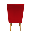 Kit 02 Cadeiras Para Sala De Jantar Ana Pés Palito Suede Verm