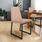 Kit 02 Cadeiras Para Sala De Jantar Base Aço Industrial Preto