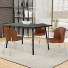 Kit 02 Cadeiras Para Sala De Jantar Cozinha Estofada Gavi Are