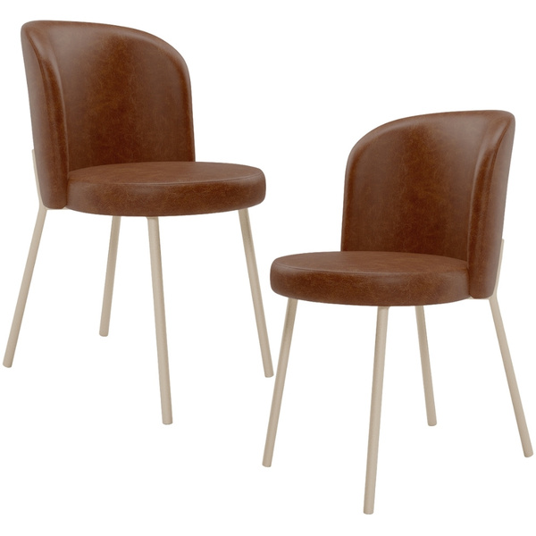 Kit 02 Cadeiras Para Sala De Jantar Cozinha Estofada Gavi Are