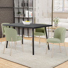 Kit 02 Cadeiras Para Sala De Jantar Cozinha Estofada Gavi Are