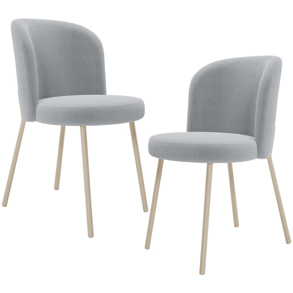 Kit 02 Cadeiras Para Sala De Jantar Cozinha Estofada Gavi Are