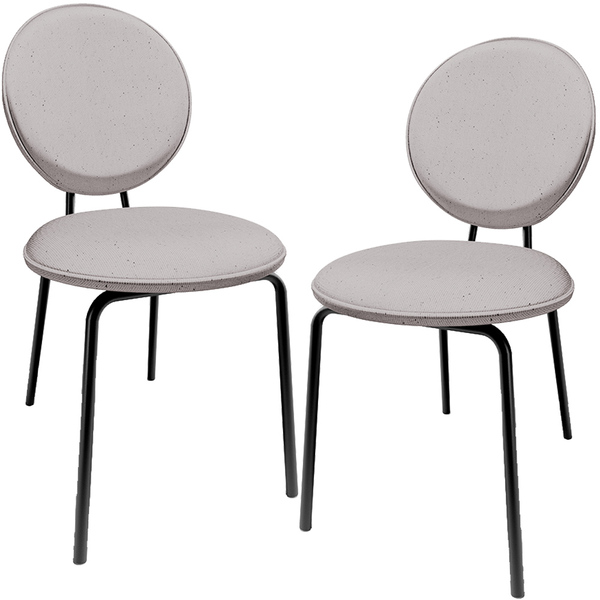 Kit 02 Cadeiras Para Sala De Jantar Cozinha Évora L02 Linho B