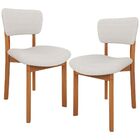 Kit 02 Cadeiras Para Sala De Jantar Cozinha Living Estofada D